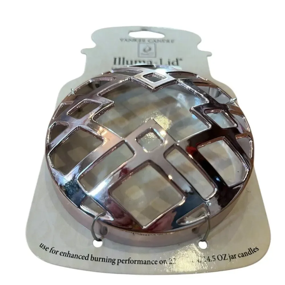 NEW 2011 YANKEE CANDLE ROSE GOLD ILLUMA LID TOPPER USE ON 14.5OZ /22 OZ JARS